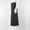 Nanushka Grey Denim Belted Midi Skirt
