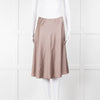 Amina Rubinacci Brown Silk Skirt With Elasticated Waist