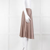 Amina Rubinacci Brown Silk Skirt With Elasticated Waist