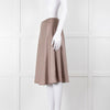 Amina Rubinacci Brown Silk Skirt With Elasticated Waist