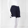 Cecilie Copenhagen Navy and Black Tie Front Shorts