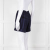 Cecilie Copenhagen Navy and Black Tie Front Shorts