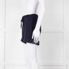 Cecilie Copenhagen Navy and Black Tie Front Shorts