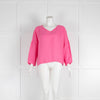 Henry Christ Pink Linen V Neck Shirt
