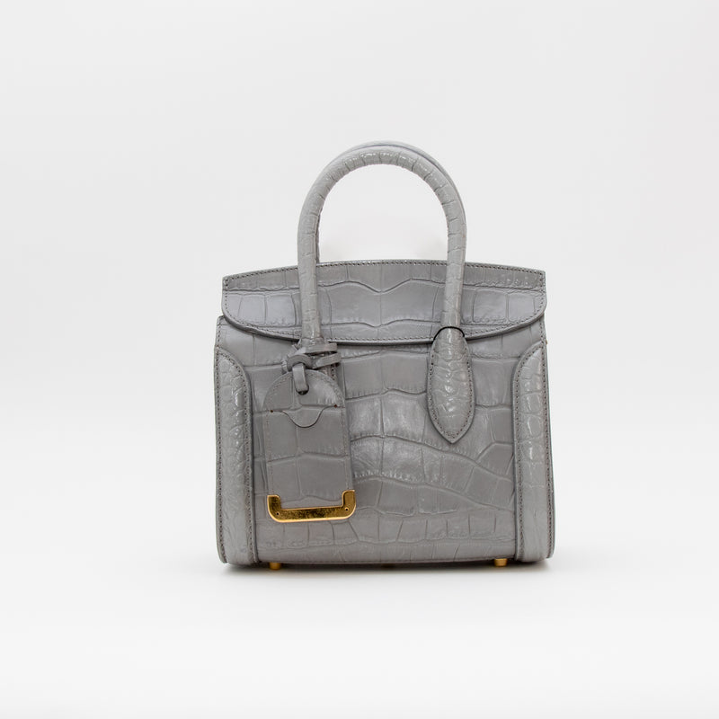 Alexander McQueen Grey Small Heroine Bag