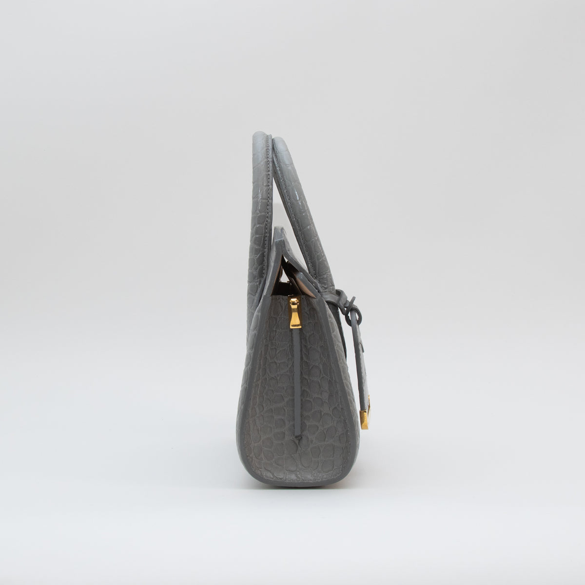 Alexander McQueen Grey Small Heroine Bag