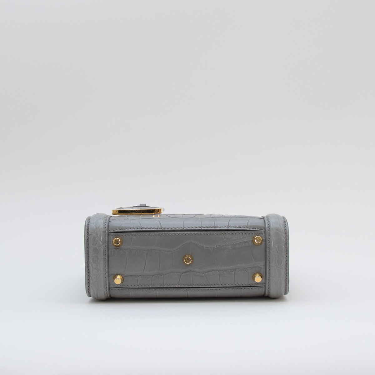 Alexander McQueen Grey Small Heroine Bag