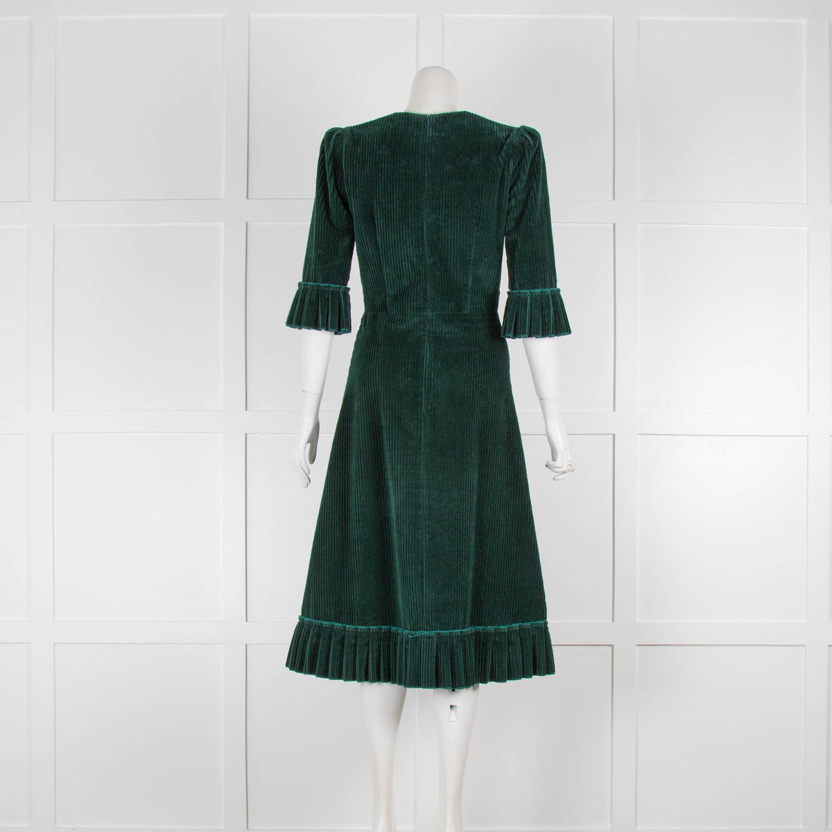 The Vampire's Wife Dark Green Jumbo Corduroy Festival Midi Dress Phoenix Style The Vampire's Wife Dark Green Jumbo Corduroy Festival Midi Dress Phoenix Style