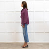 Me+Em Khaki And Pink Spot Silk Tie Neck Blouse