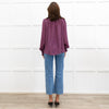 Me+Em Khaki And Pink Spot Silk Tie Neck Blouse