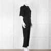 Seventy & Mochi Black Denim Flared Boilersuit
