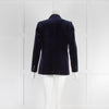 Sandro Navy Velvet Blazer