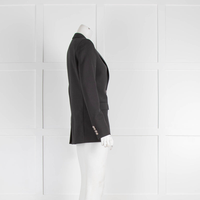 The Kooples Straight Blazer with Jewelled Buttons
