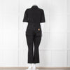 Seventy & Mochi Black Denim Flared Boilersuit