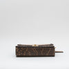 Coach Hutton  Beige Shoulder Bag With Snake Edging