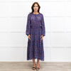 Marant Etoile Purple Blue Pink Floral Maxi Dress