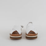 Robert Clergerie White Leather Platform Sandals