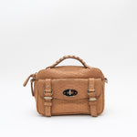 Mulberry Tan Snake Print Alexa Camera Bag with Postman Lock
