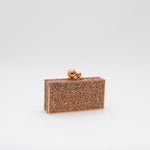 Sophia Webster Rose Gold Clara Crystal Box Clutch