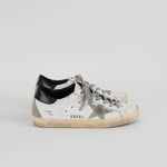Golden Goose White Leather Grey Star Trainers