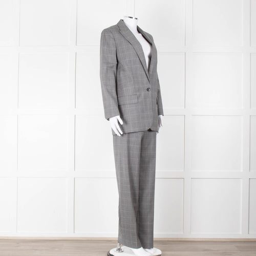 Zadig & Voltaire Grey Herringbone Suit Jacket and Trousers