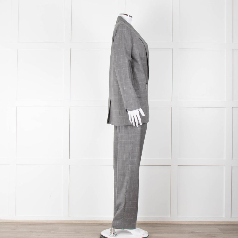 Zadig & Voltaire Grey Herringbone Suit Jacket and Trousers