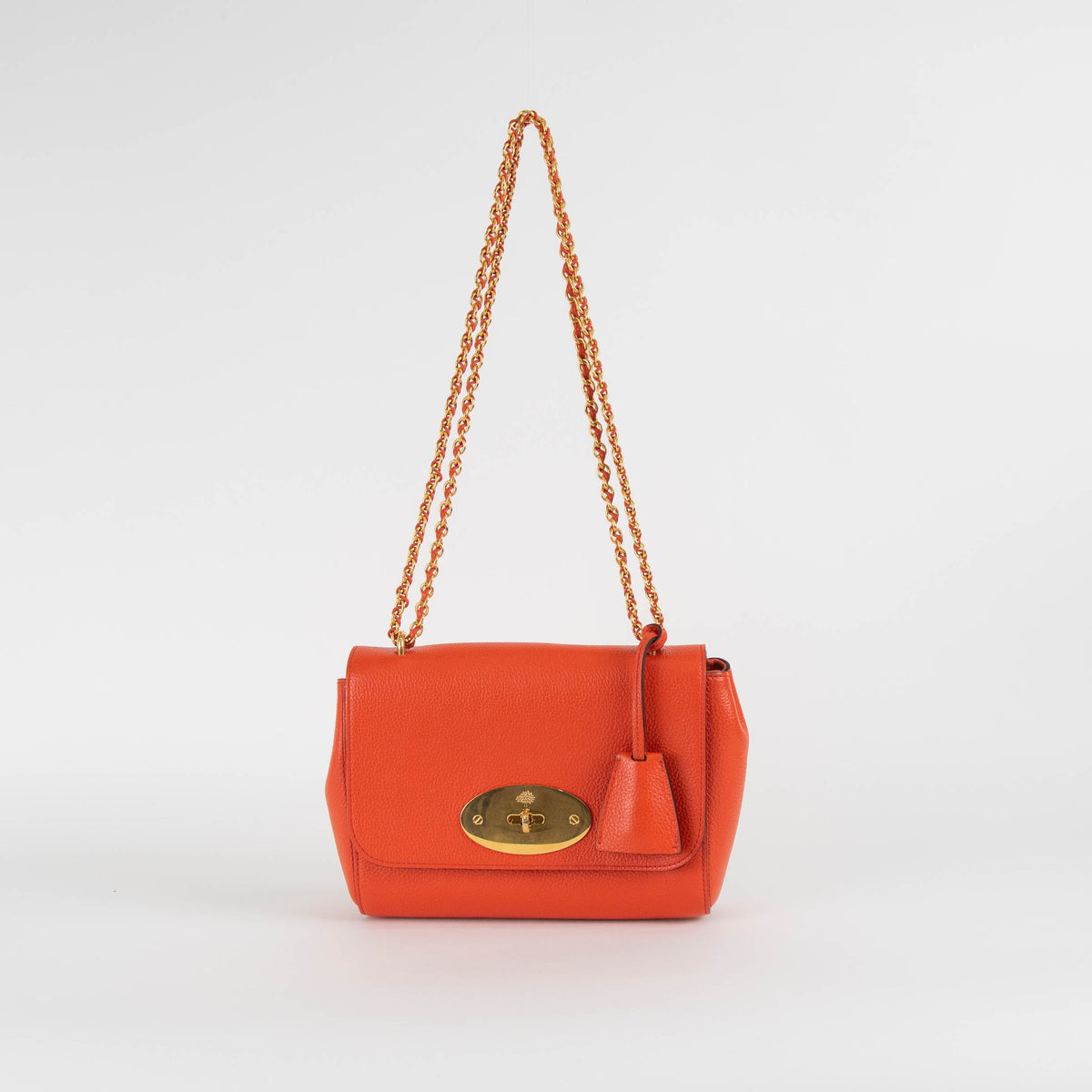 Mulberry Orange Lily Gold Hardware Shoulder Bag