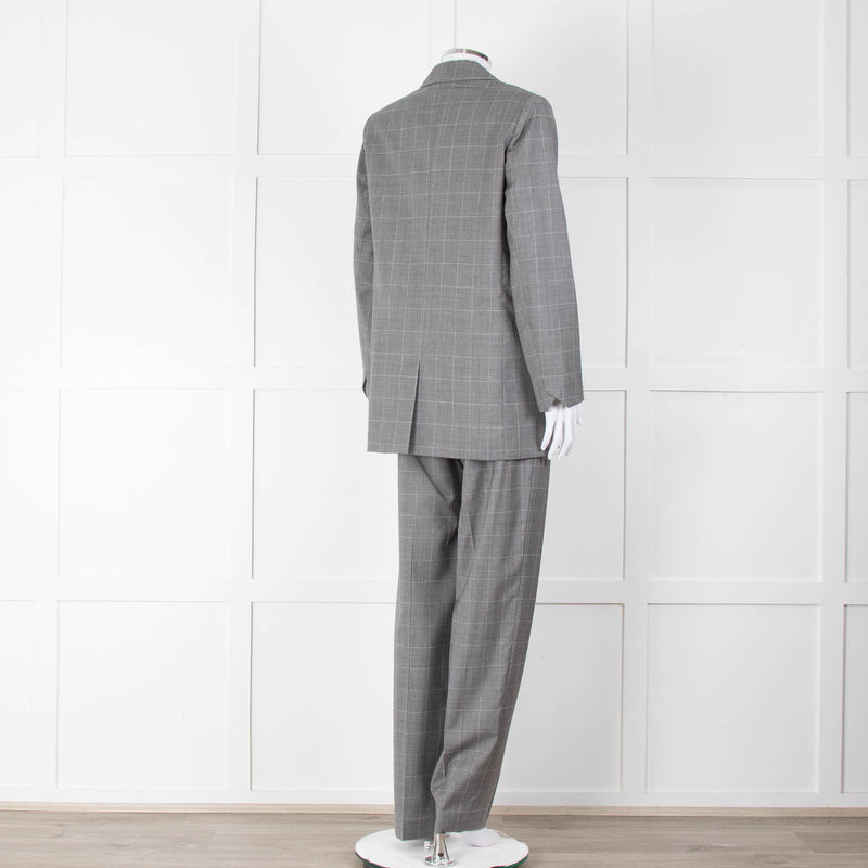 Zadig & Voltaire Grey Herringbone Suit Jacket and Trousers