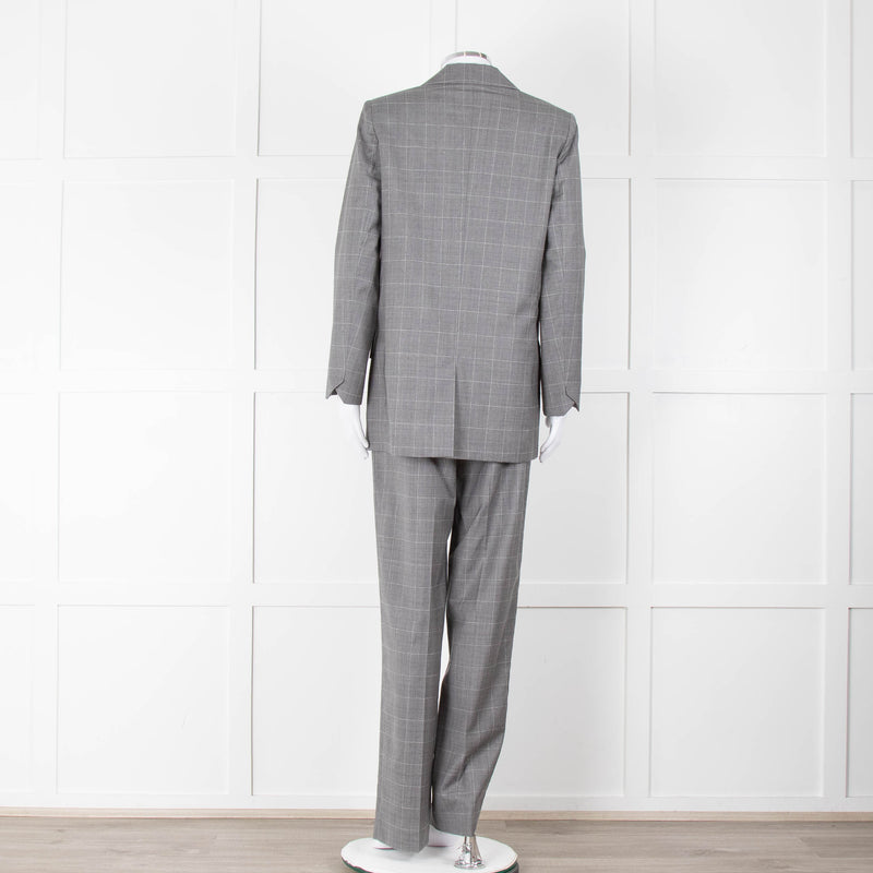 Zadig & Voltaire Grey Herringbone Suit Jacket and Trousers