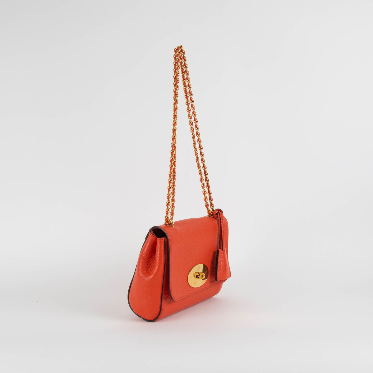 Mulberry Orange Lily Gold Hardware Shoulder Bag