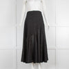 Three Graces Black Broderie Anglaise Maxi Skirt