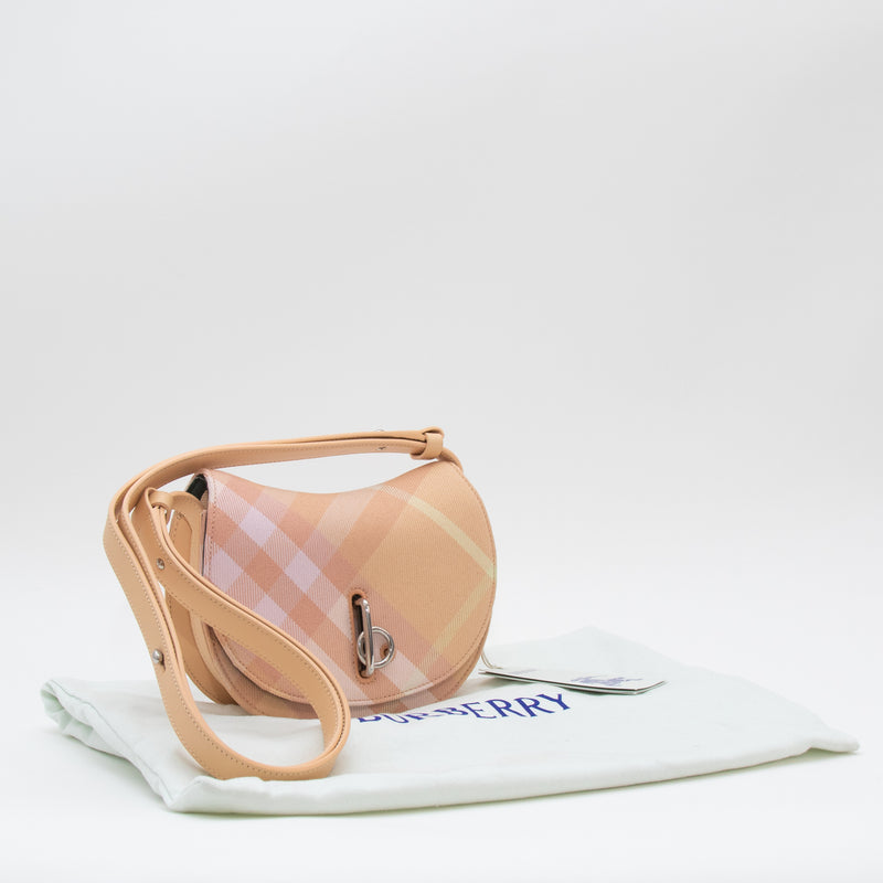Burberry Peach Check Mini Rocking Horse Crossbody