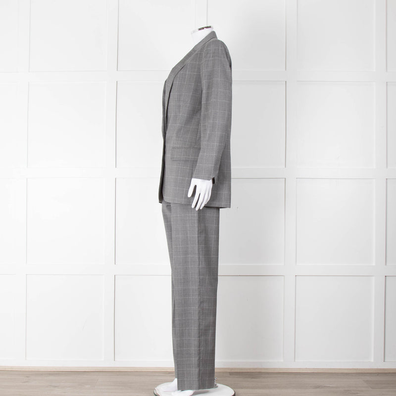 Zadig & Voltaire Grey Herringbone Suit Jacket and Trousers