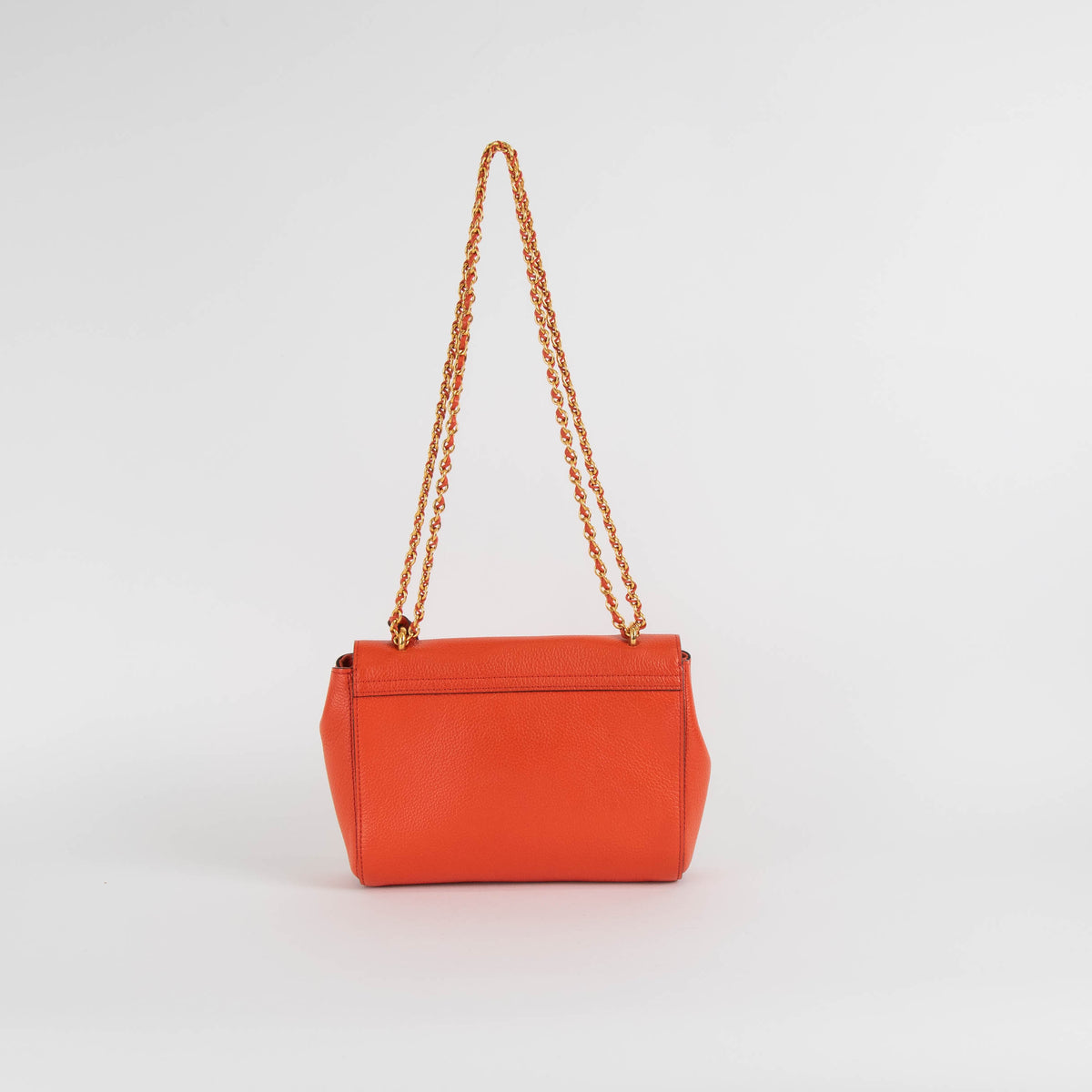 Mulberry Orange Lily Gold Hardware Shoulder Bag