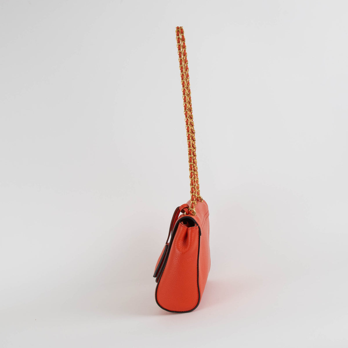 Mulberry Orange Lily Gold Hardware Shoulder Bag