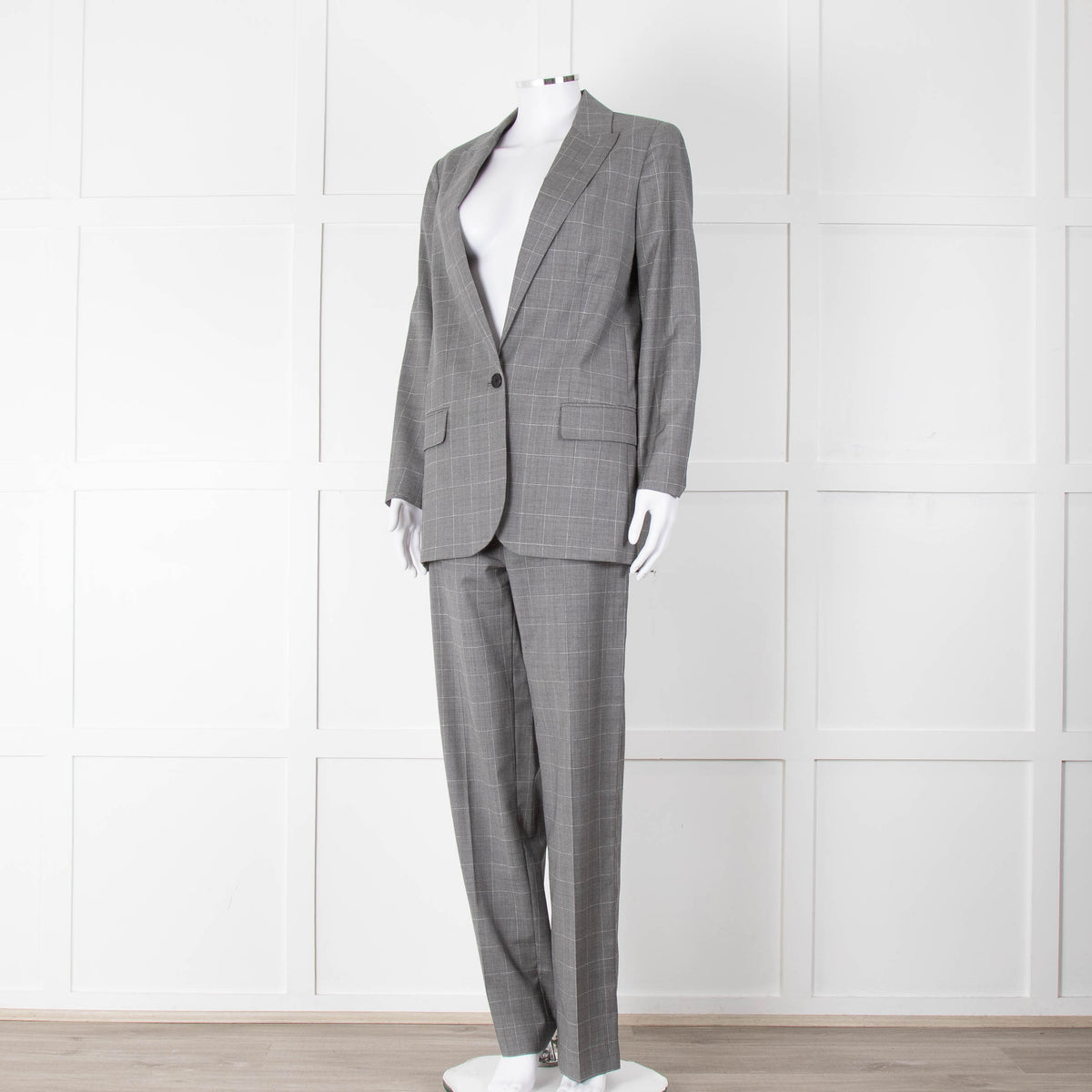 Zadig & Voltaire Grey Herringbone Suit Jacket and Trousers