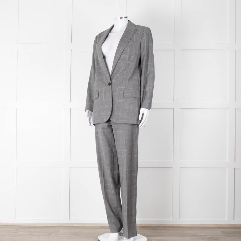 Zadig & Voltaire Grey Herringbone Suit Jacket and Trousers