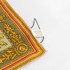 Gucci Vintage Pink Chair Print Silk Scarf