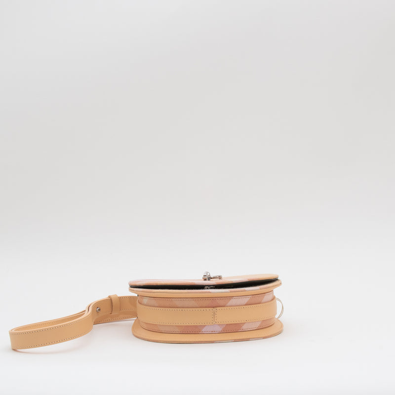 Burberry Peach Check Mini Rocking Horse Crossbody
