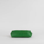 Bottega Veneta Green Leather Intrecciato Small Bag