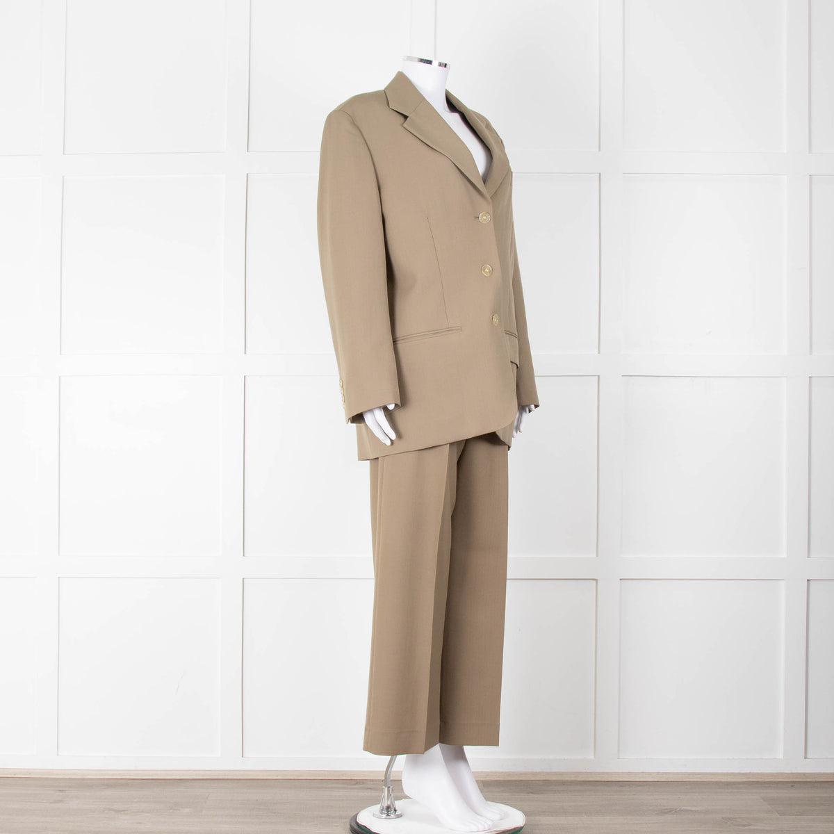 Acne Studios Khaki Oversized Suit Jacket