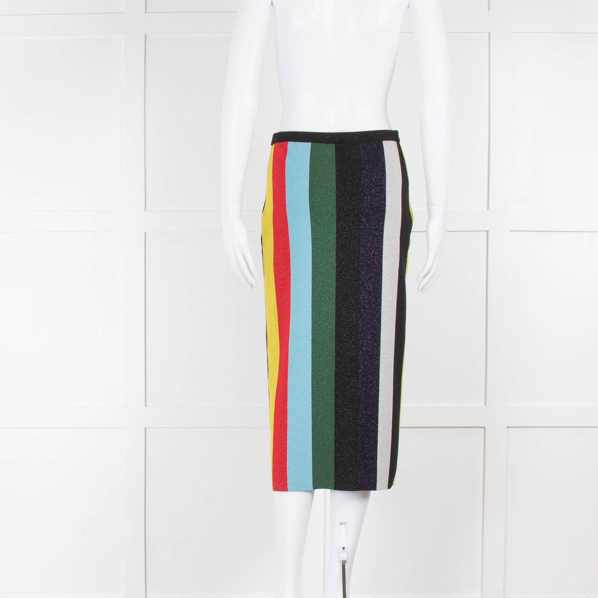 Diane von Furstenberg Multicoloured Stripe Lurex Skirt