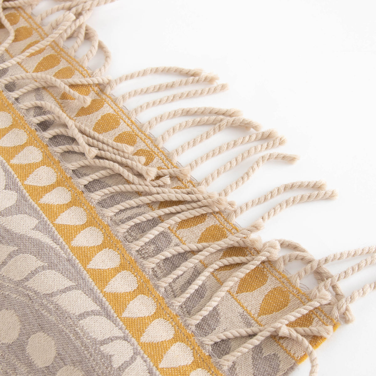 Anichini Floral Pattern Beige Scarf