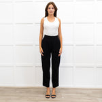 Enfold Pinstripe Front Pleat Trousers