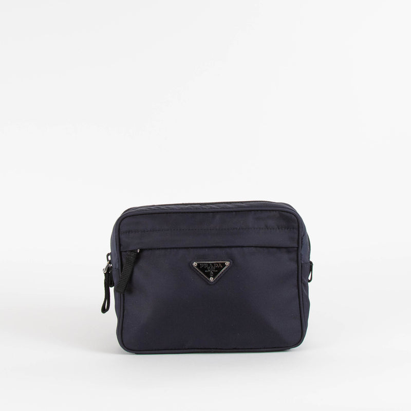 Prada Navy Techno Fabric Bum Bag