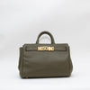 Moschino Green Bag With Crossbody Strap And Pouch