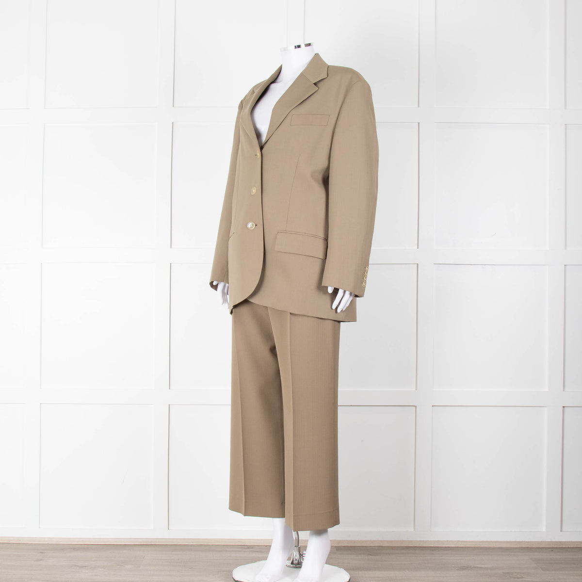 Acne Studios Khaki Oversized Suit Jacket