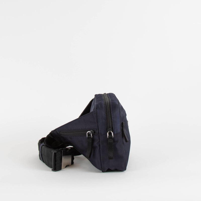 Prada Navy Techno Fabric Bum Bag