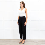 Enfold Pinstripe Front Pleat Trousers