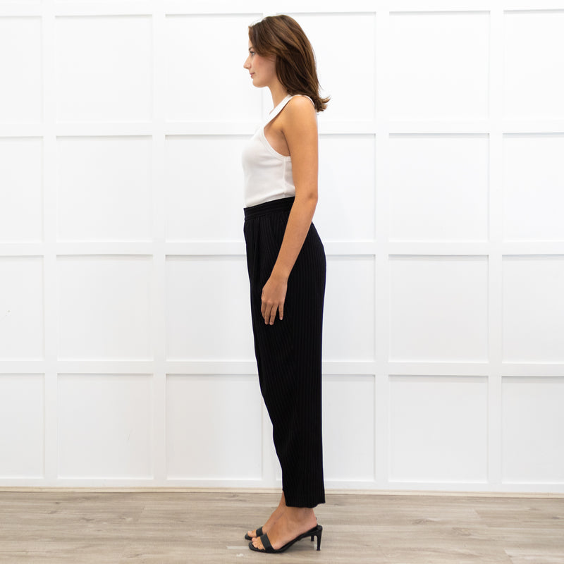 Enfold Pinstripe Front Pleat Trousers